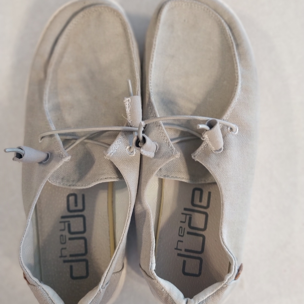 Hey Dude Light Gray Casual Shoes